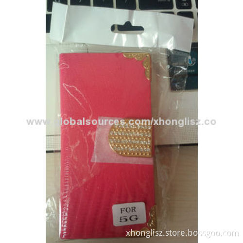 New Style Diamond Premium PU Leather Cases for iPhone 6, Many Colors for Choices